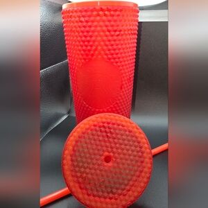 Starbucks Red Tumbler with Straw